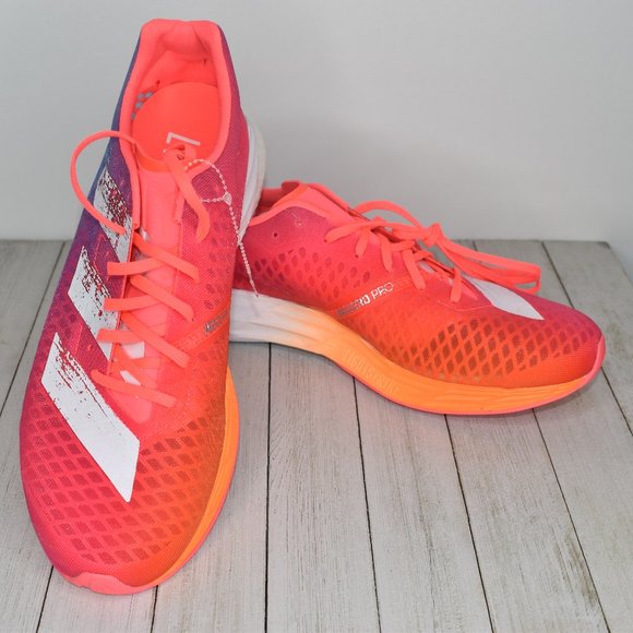 Adidas Adizero Pro M Signal Shock Pink Shoes 10.5 main image 4